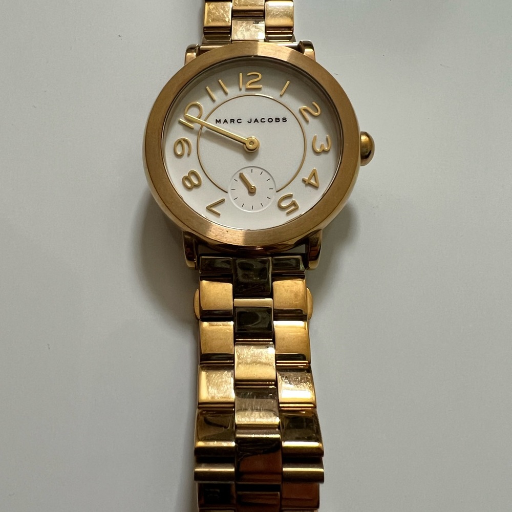 Marc Jacobs Women's Riley Rose Gold-Tone Watch